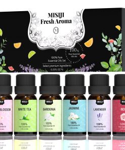 MISIJI Romantic Flower Essential Oil – 100% Pure Aromatherapy Oil for Diffuser & Relaxation, Premium Natural Extract, Glass Dropper Included